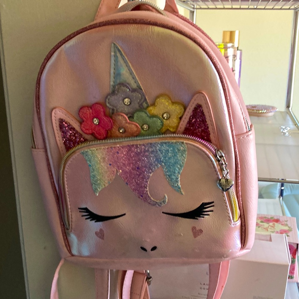 Unicorn backpack hood for kids that are starting school